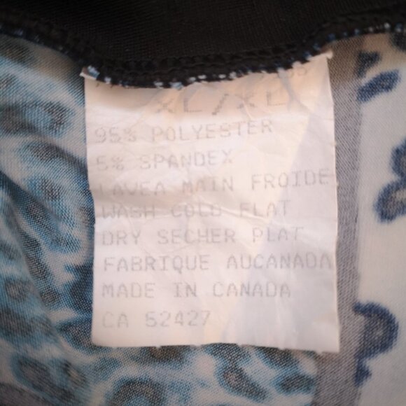 Classic Editions Ladies Animal Print Size XL Made in Canada Top - Picture 5 of 10